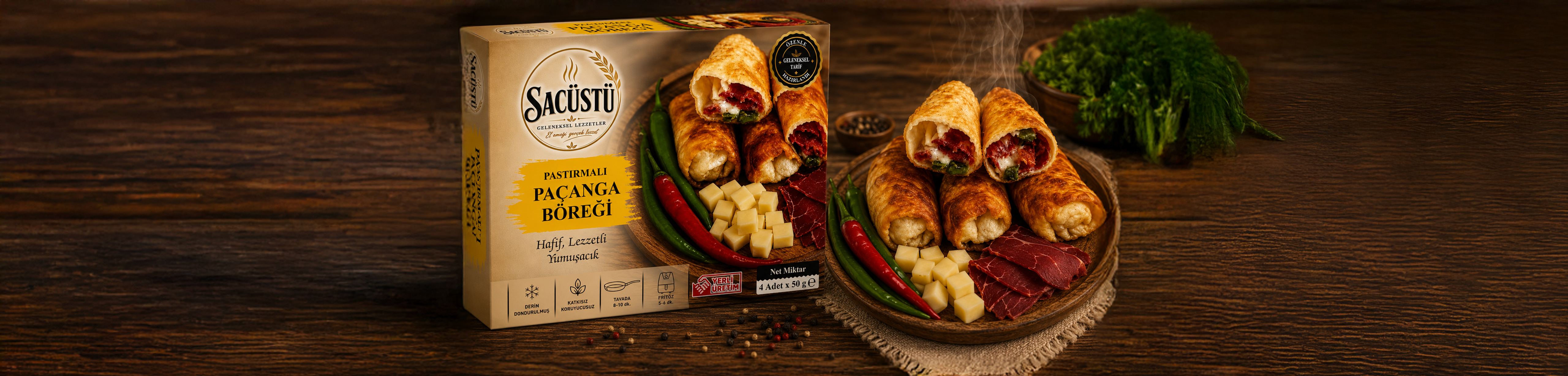 Pastırmalı Paçanga Böreği